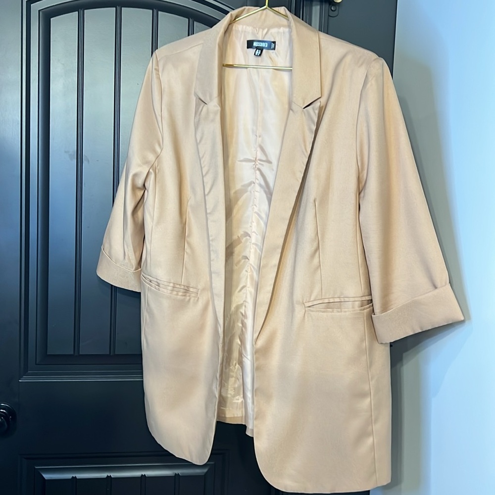 Misguided Women's Mauve Tan Blazer